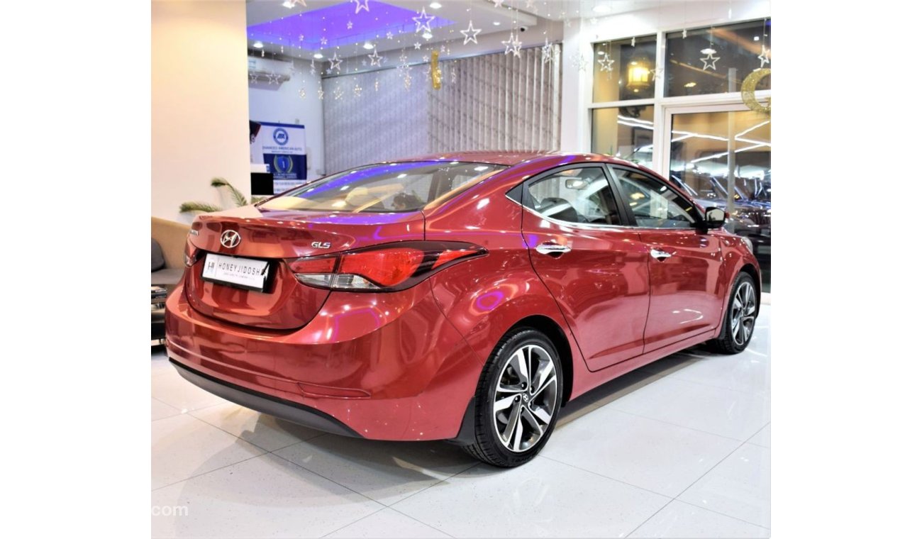Hyundai Elantra ORIGINAL PAINT ( صبغ وكاله ) FULLY LOADED!!! Hyundai Elantra GLS 2015 Model!! in Red Color! GCC Spec