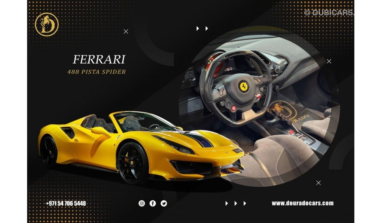 Ferrari 488 Pista Spider | 2020 | Giallo Modena | Full Carbon Fiber | 720 HP