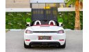 Porsche 718 Boxster | 3,621 P.M  | 0% Downpayment | Spectacular Condition!