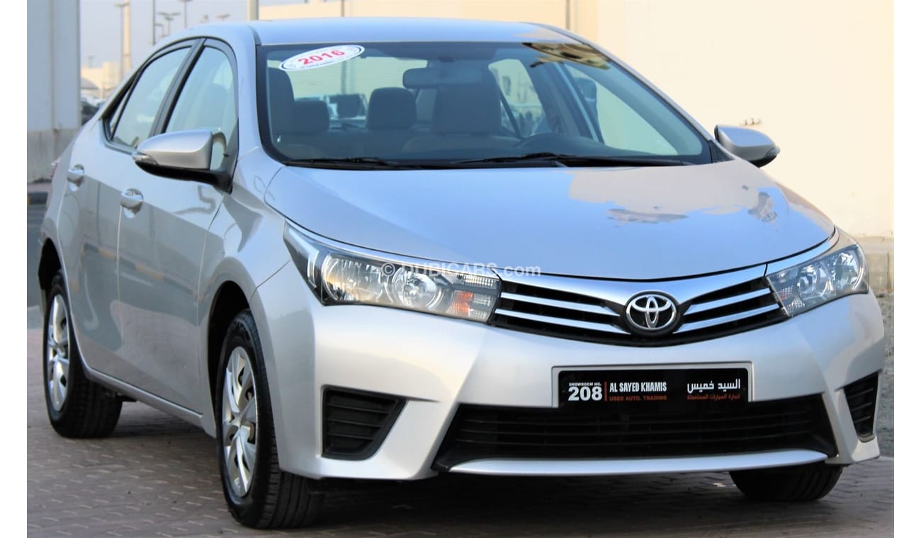 Toyota Corolla Toyota Corolla 2016 1.6 GCC in excellent condition No. 2 accidents, very clean from inside and outsi