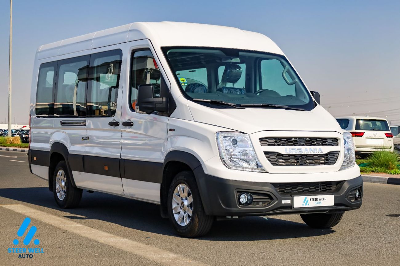 فورس أوربانيا 2026 GCC Specs | 14-Seater | 2.6L Turbo DSL | High Roof | 5 Speed MT | Passenger Van | For Export