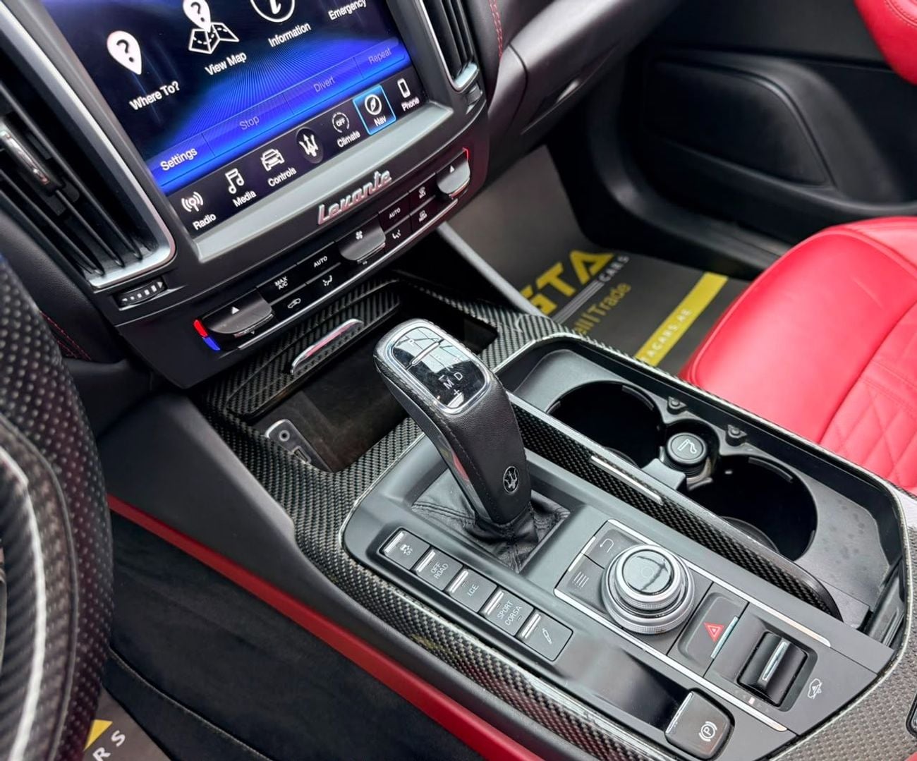 مازيراتي ليفونت TROFEO 2019 Maserati Levante Trofeo, Warranty, Carbon Fiber Interior, Excellent Condition, GCC