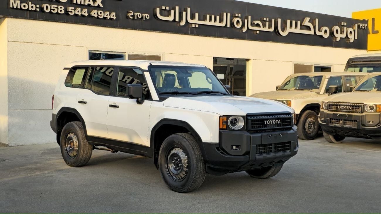 تويوتا برادو Toyota Prado TOYOTA PRADO PETROL 2.4T URBAN - E BASIC - 2025 MODEL - WHITE INSIDE BLACK