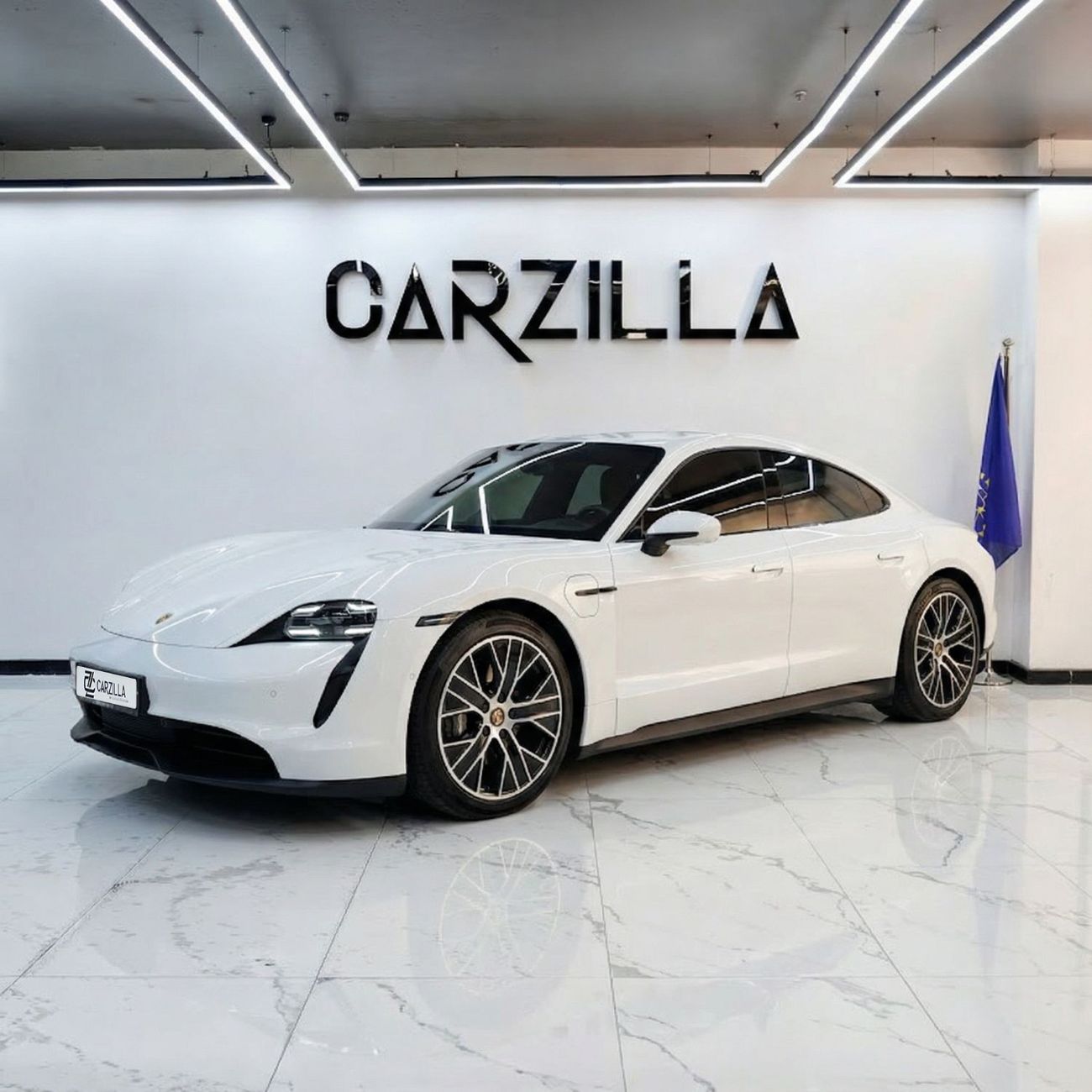 Porsche Taycan Base AED 4,602 /Monthly  l Porsche Taycan – 79.2 kWh Electric Luxury Sedan l White