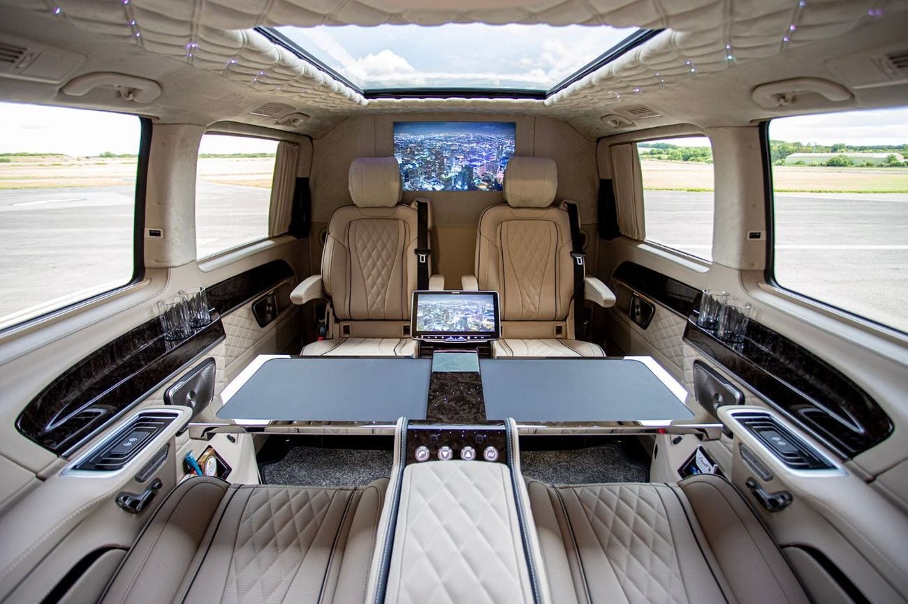 Mercedes Benz V300 AVANTGARDE Senzati® Jet Class® Oryx Edition® — Bespoke 6-Seat Silk Beige Leather | Mercedes-Benz Strategic Part