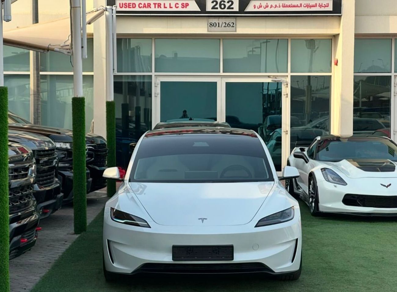 تسلا موديل 3 تسلا موديل 3 بروفورمنس خليجي 2025 فل ابشن صبغ وكاله تحت الضمان