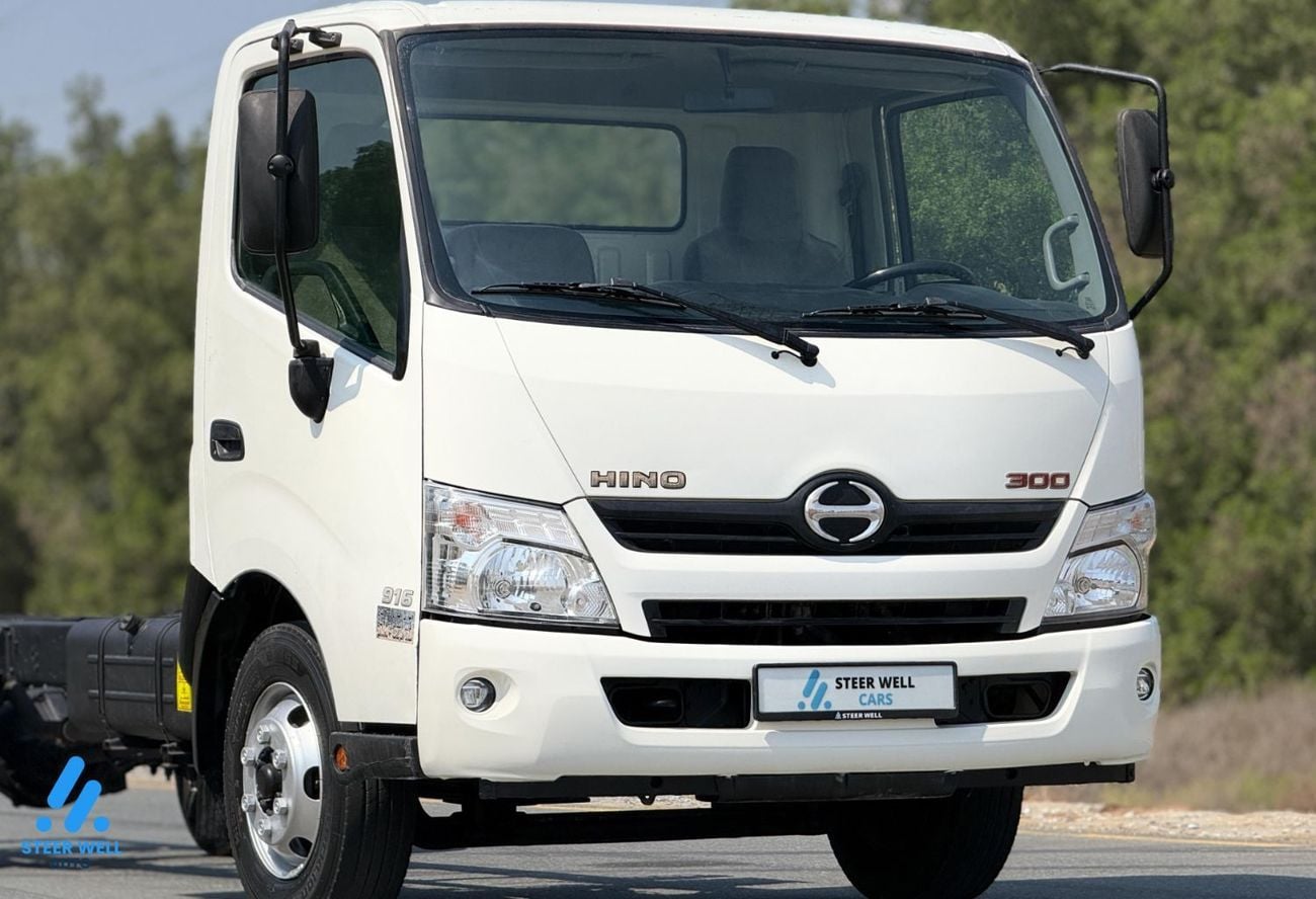 Hino 300 STD 2019 916 Truck, 4.0L RWD Bare Chassis—Diesel—Good Performance—Book now!