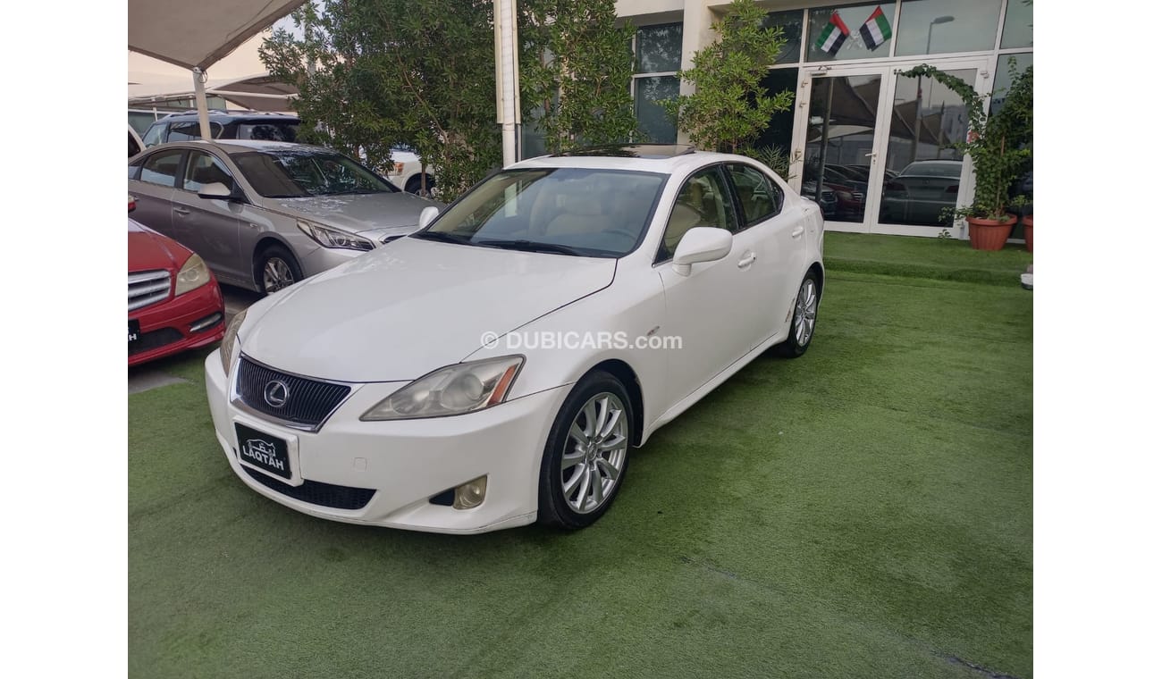 Lexus IS300 Gulf model 2007, white, beige interior, number one, imprint, leather hatch, cruise control, in excel