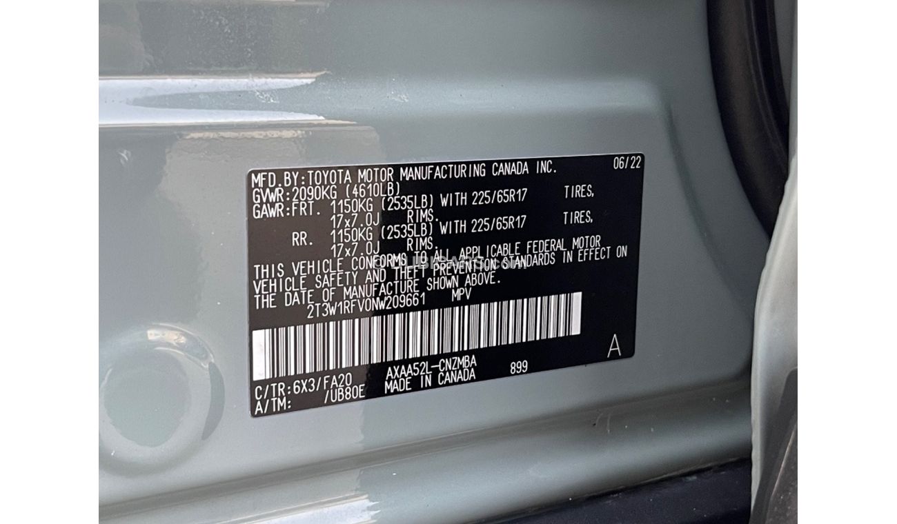 Toyota RAV4 2022 TOYOTA RAV4 XLE IMPORTED FROM USA
