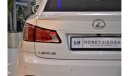Lexus IS300 EXCELLENT DEAL for our Lexus IS 300 ( 2012 Model! ) in White Color! GCC Specs