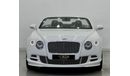 بنتلي كونتيننتال جي تي سي 2015 Bentley Continental GTC Speed V12, Service History, Warranty, GCC