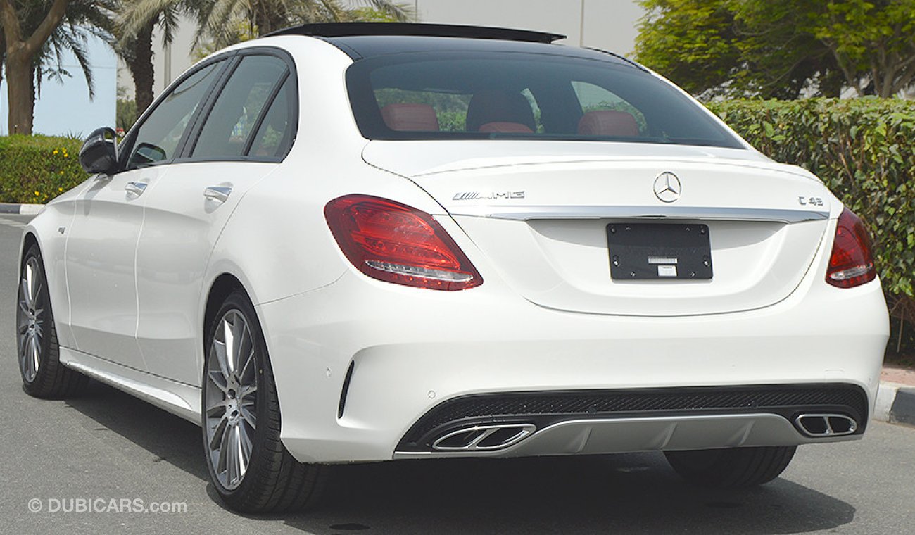 مرسيدس بنز C 43 AMG 4MATIC, V6 Biturbo, GCC Specs with 2 Years Unlimited Mileage Warranty