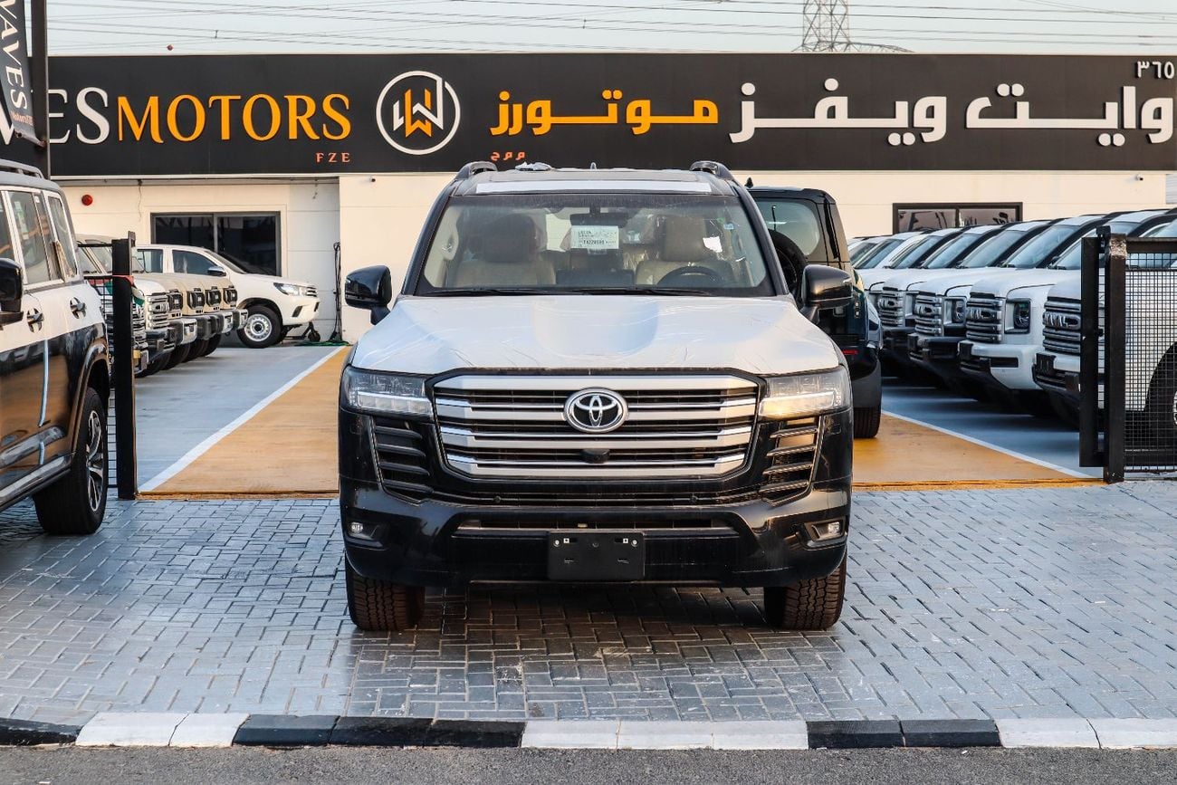 تويوتا لاند كروزر Toyota Land Cruiser GXR 3.5L 2026 4WD SUV (L2, Black exterior, Beige interior):