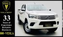 Toyota Hilux HIGH + 4WD! + GL + 2.7L + MP3 + BLUETOOTH / 2017 / GCC / WARRANTY + FULL SERVICE HISTORY / 950DHS