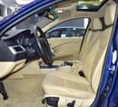 بي أم دبليو 520i EXCELLENT DEAL for our BMW 520i ( 2005 Model ) in Blue Color GCC Specs