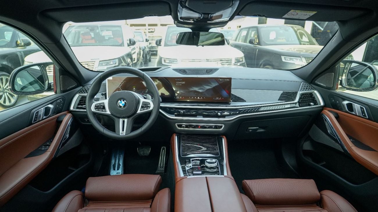 بي أم دبليو X6 M60i xDrive لون أبيض معدني - تان، إصدار 2026 للتصدير فقط