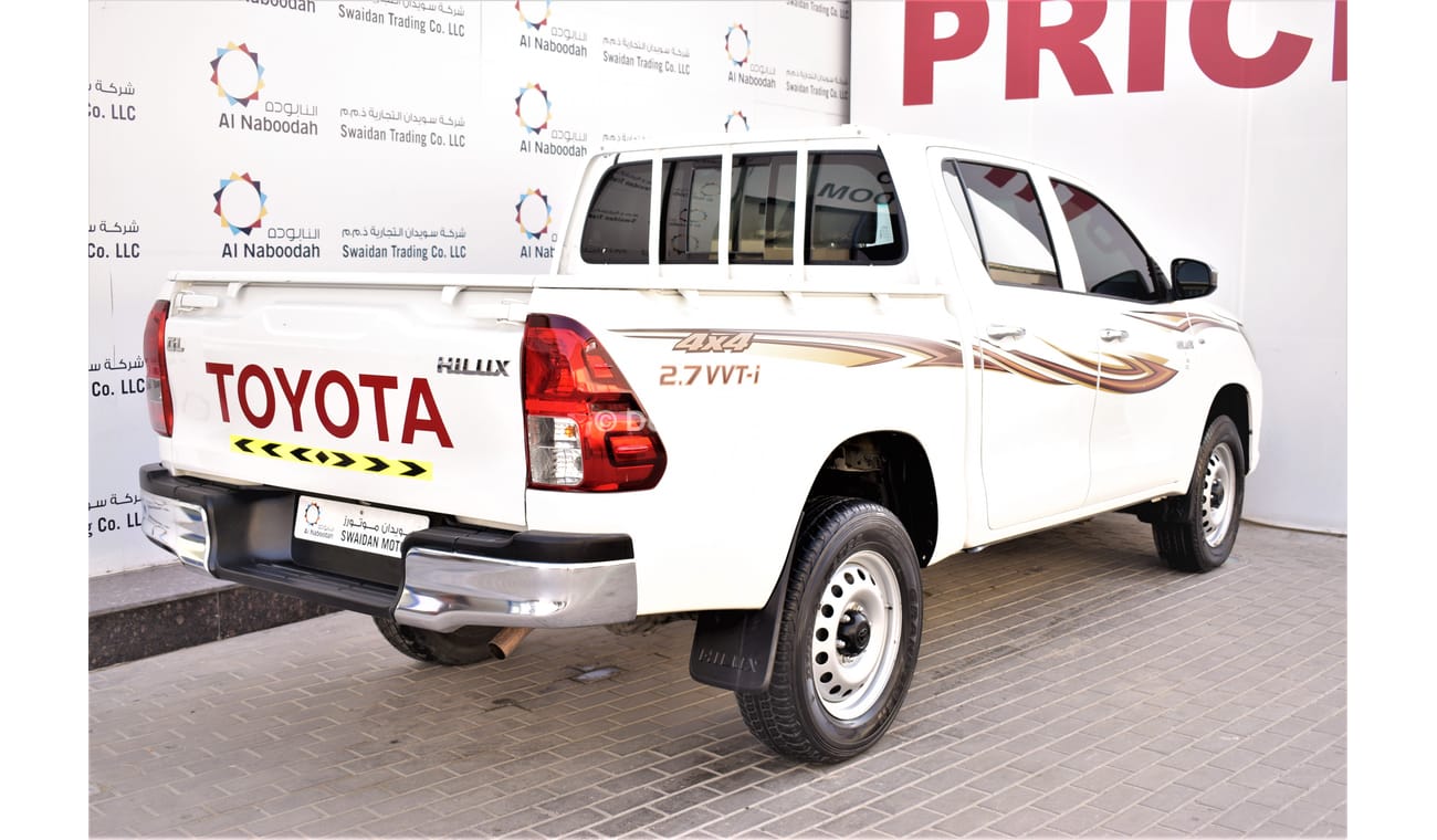 Toyota Hilux 2.7L GL AT 4WD DOUBLE CABIN PICKUP 2018 GCC