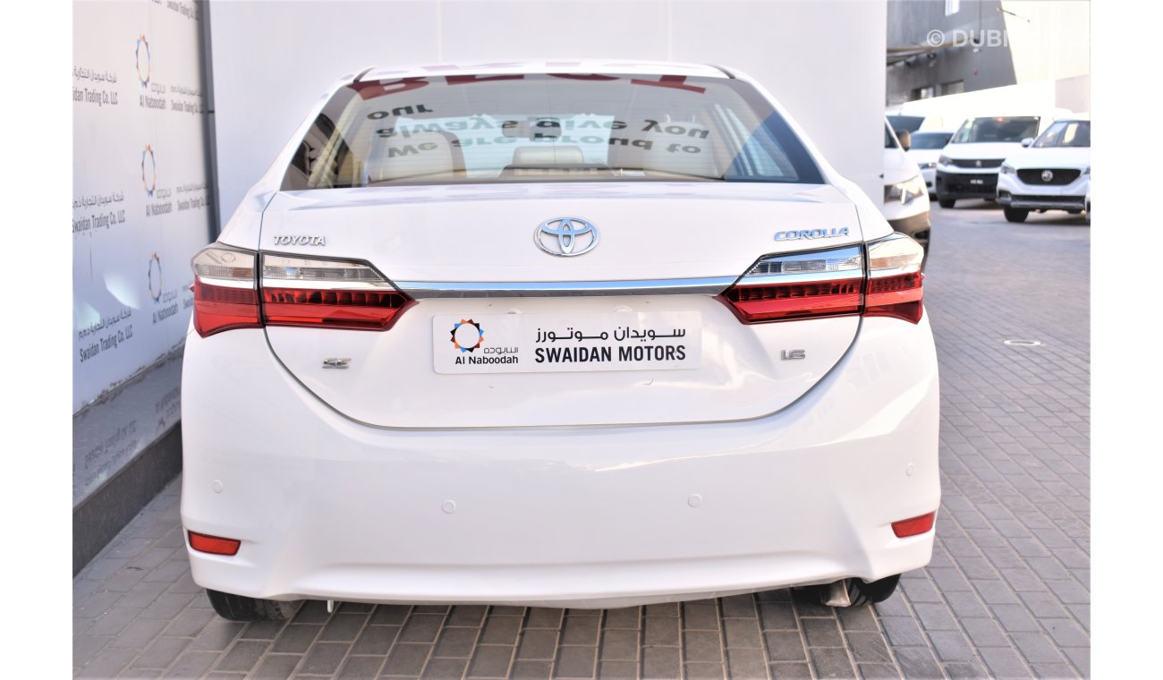 Toyota Corolla AED 1270 PM | 0% DP | 1.6 SE 2019 GCC DEALER WARRANTY