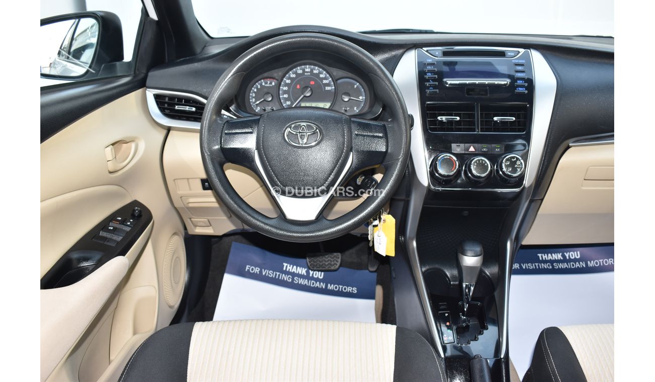 Toyota Yaris AED 689 PM | 1.3L HB SE GCC DEALER WARRANTY