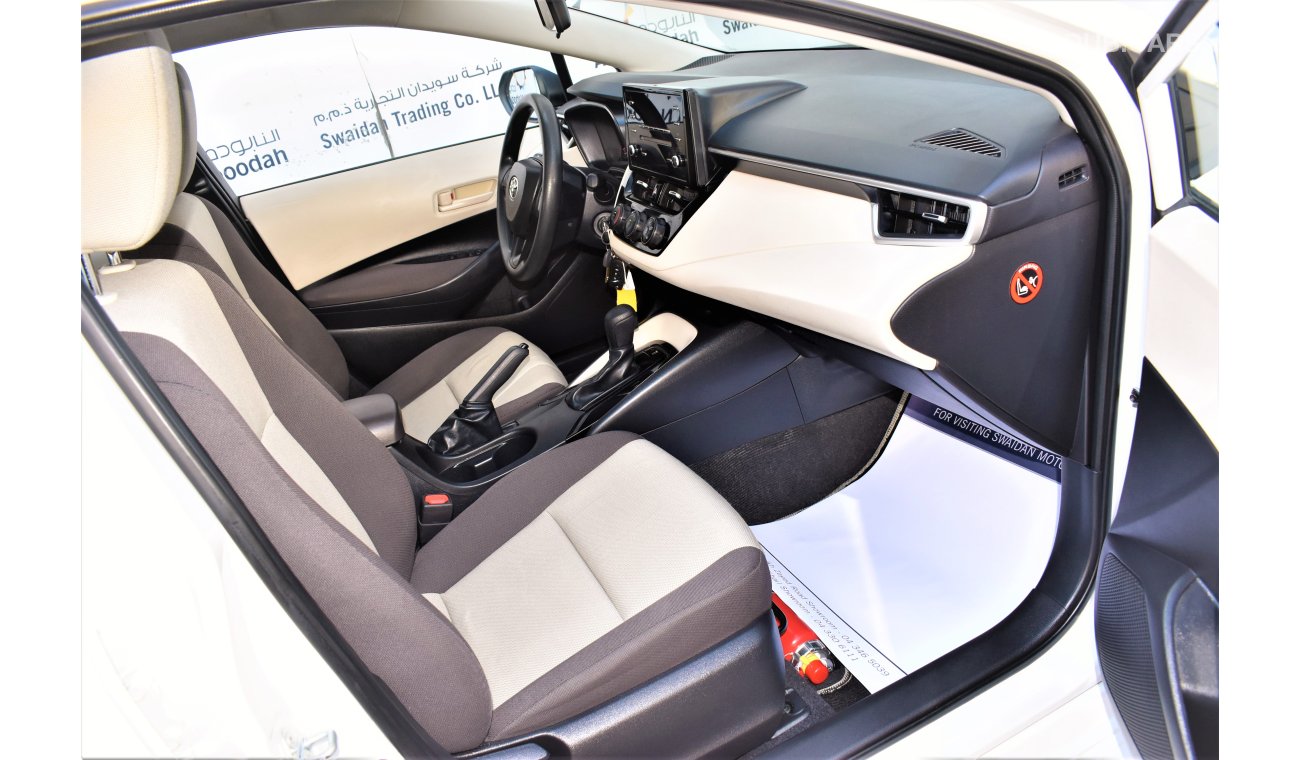 تويوتا كورولا AED 1250 PM | 1.6L XLI GCC WARRANTY