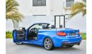 BMW 235 Convertible - Immaculate Condition! - Full Service History! - Only AED 2,330 Per Month - 0% DP