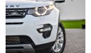 Land Rover Discovery Sport - 2015 - Under Agency Warranty - AED 2,134 P.M - 0% DOWNPAYMENT