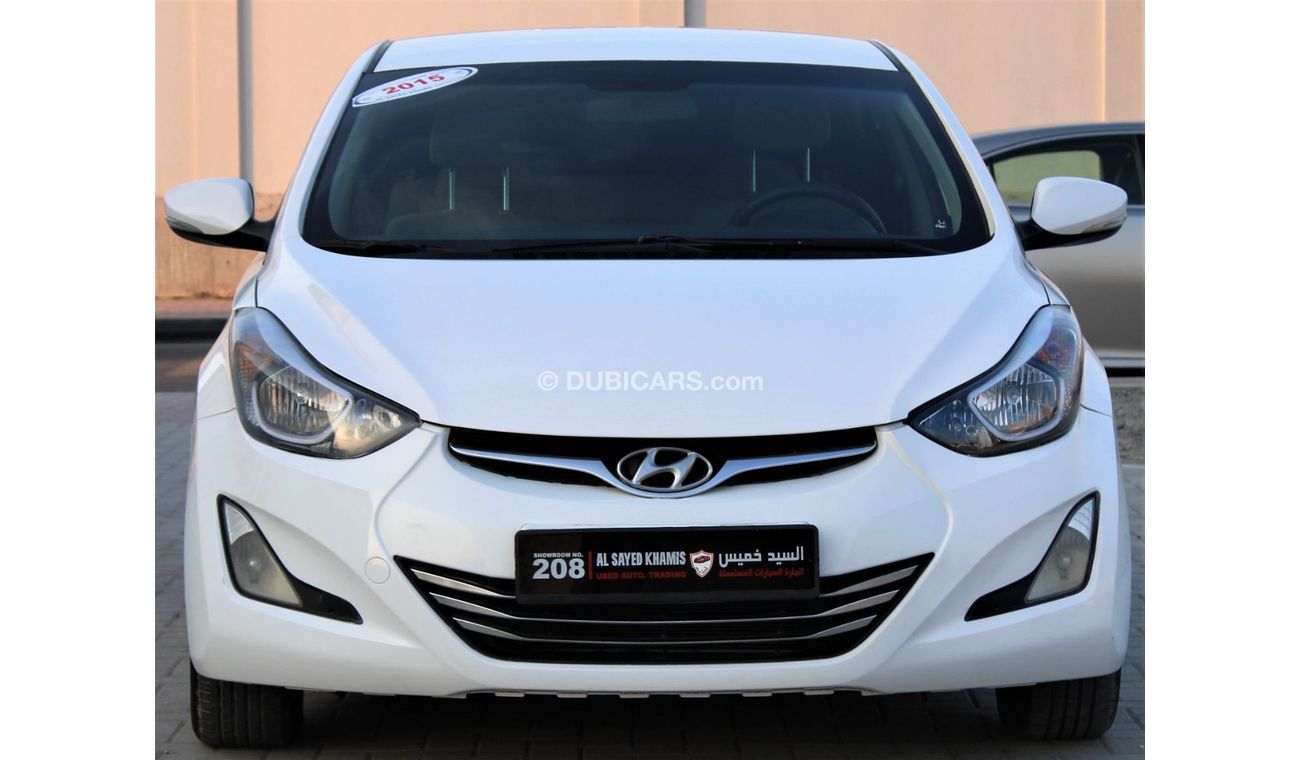 Hyundai Elantra Hyundai Elantra 2015 GCC NO 2 1600cc, in excellent condition, without accidents, very clean from ins