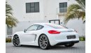 Porsche Cayman S - 2Y Warranty - GCC - AED 2,722 PER MONTH - 0% DOWNPAYMENT