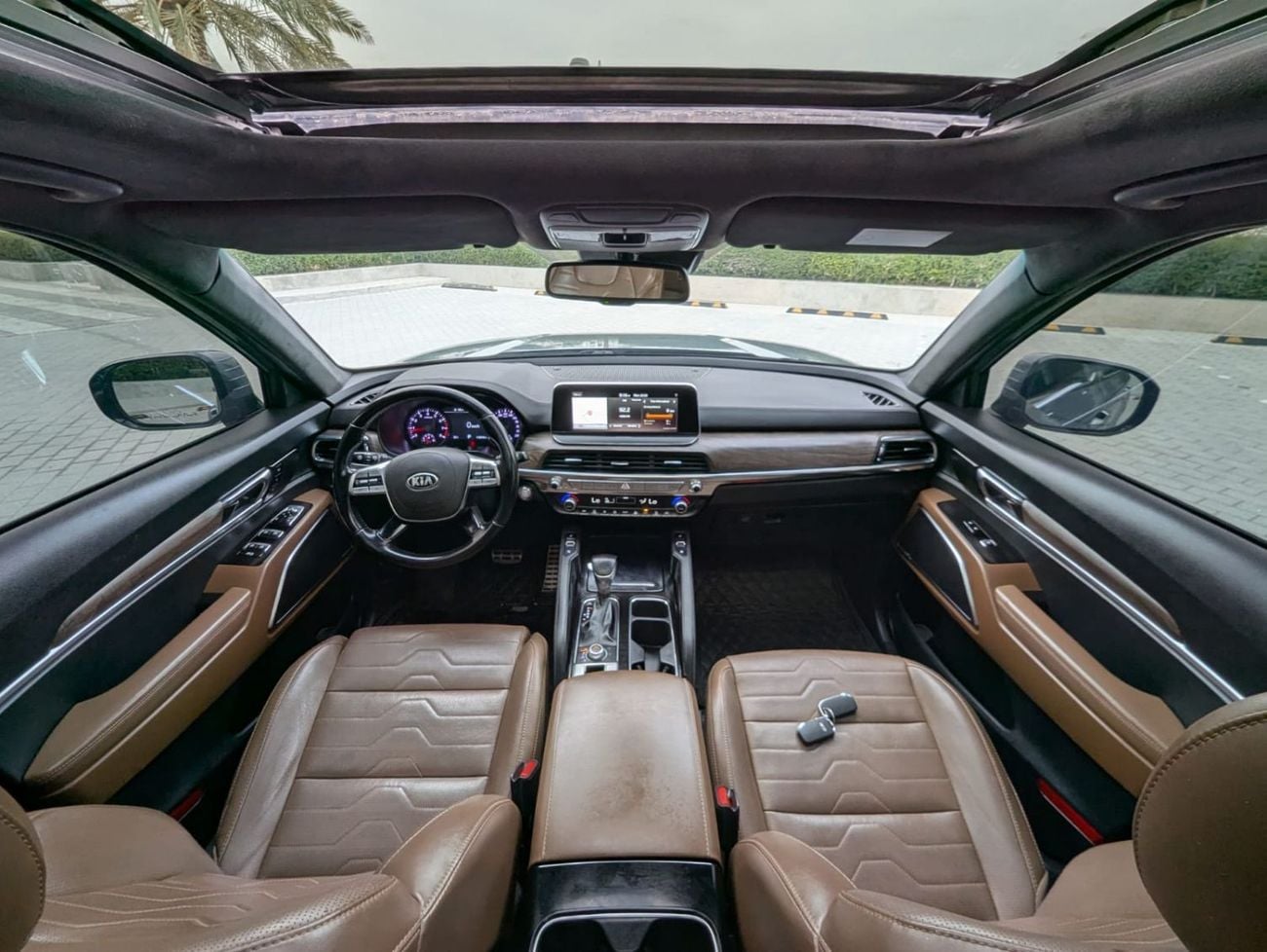 كيا تيلورايد Kia Telluride 2021 LHD grey colour