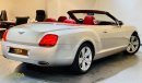 بنتلي كونتيننتال جي تي سي 2008 Bentley Continental GTC, Service History, GCC, Low Kms