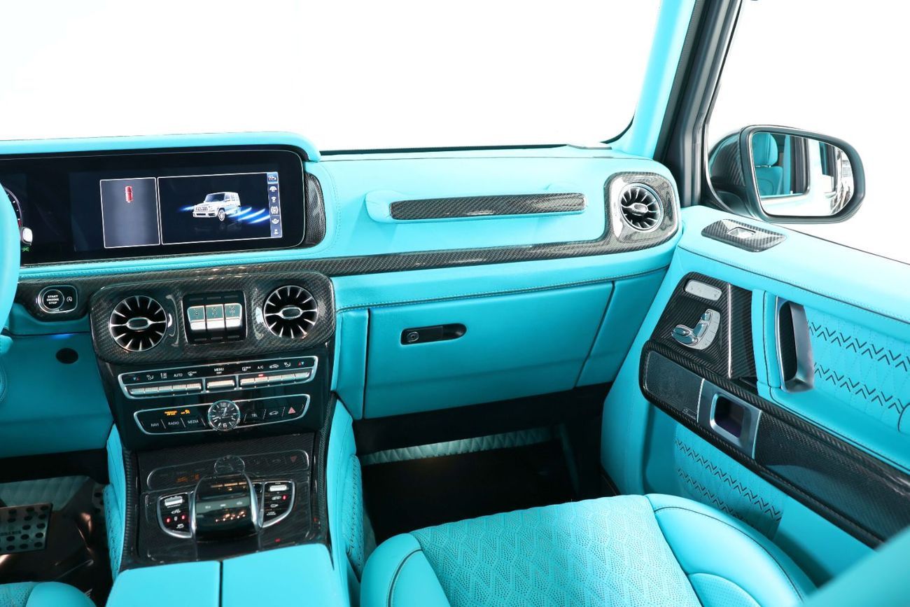 Mercedes-Benz G 63 AMG Std 4.0L Brabus 900 Rocket Kit-Dual Exterior Paint-Tiffany Blue-Full Carbon Fiber kit