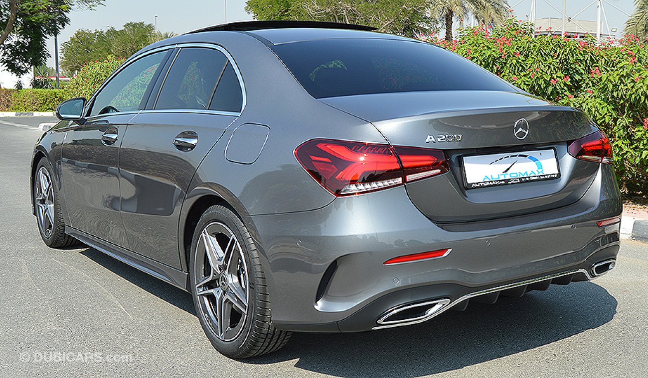 Mercedes-Benz A 200 AMG 2020, I-4 GCC, 0km with 2 Years Unlimited Mileage Warranty + 3 Years FREE Service