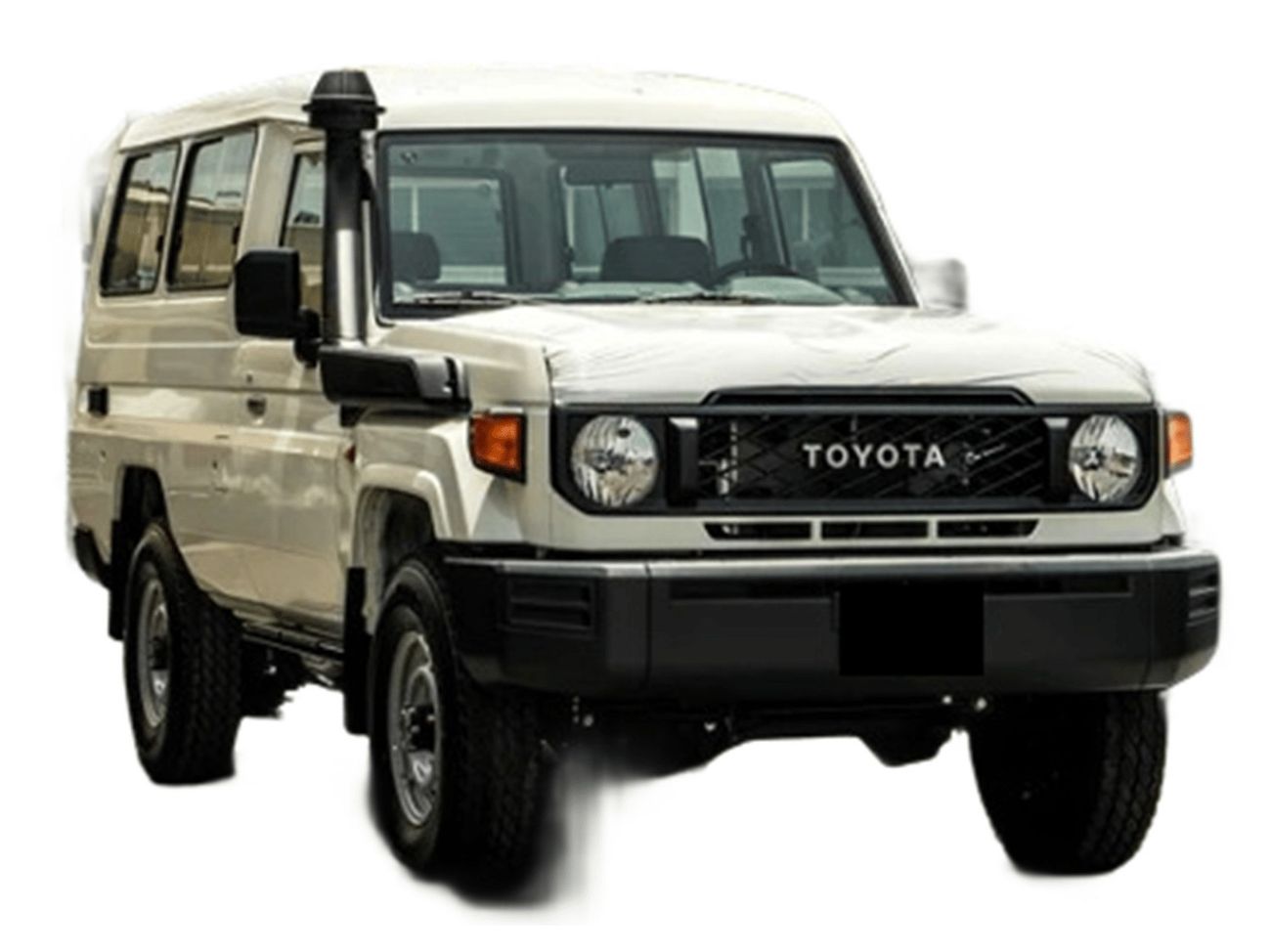 تويوتا لاند كروزر ECTMKC001 – 2025 Toyota LC78 3 Doors Hardtop – 2.8L Diesel Manual – White  with Tan Interior