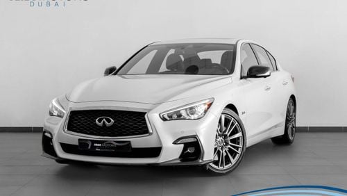 Infiniti Q50 Red Sport 400 2018 Infiniti Q50 S 3.0L V6 Red Sport / Full Infiniti History