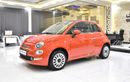فيات 500 EXCELLENT DEAL for our Fiat 500 Dolcevita ( 2024 Model ) in Orange Color GCC Specs