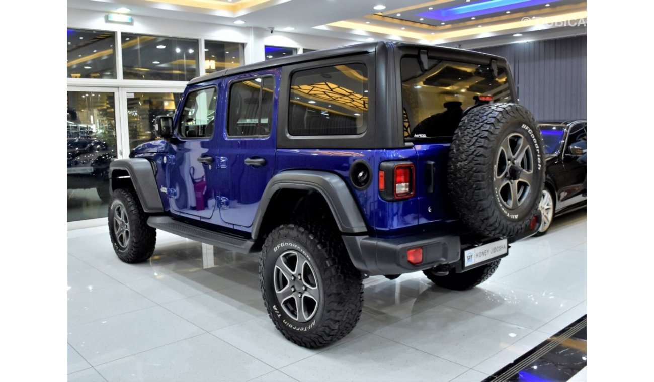 Jeep Wrangler EXCELLENT DEAL for our Jeep Wrangler Unlimited Sport ( 2018 Model ) in Blue Color GCC Specs