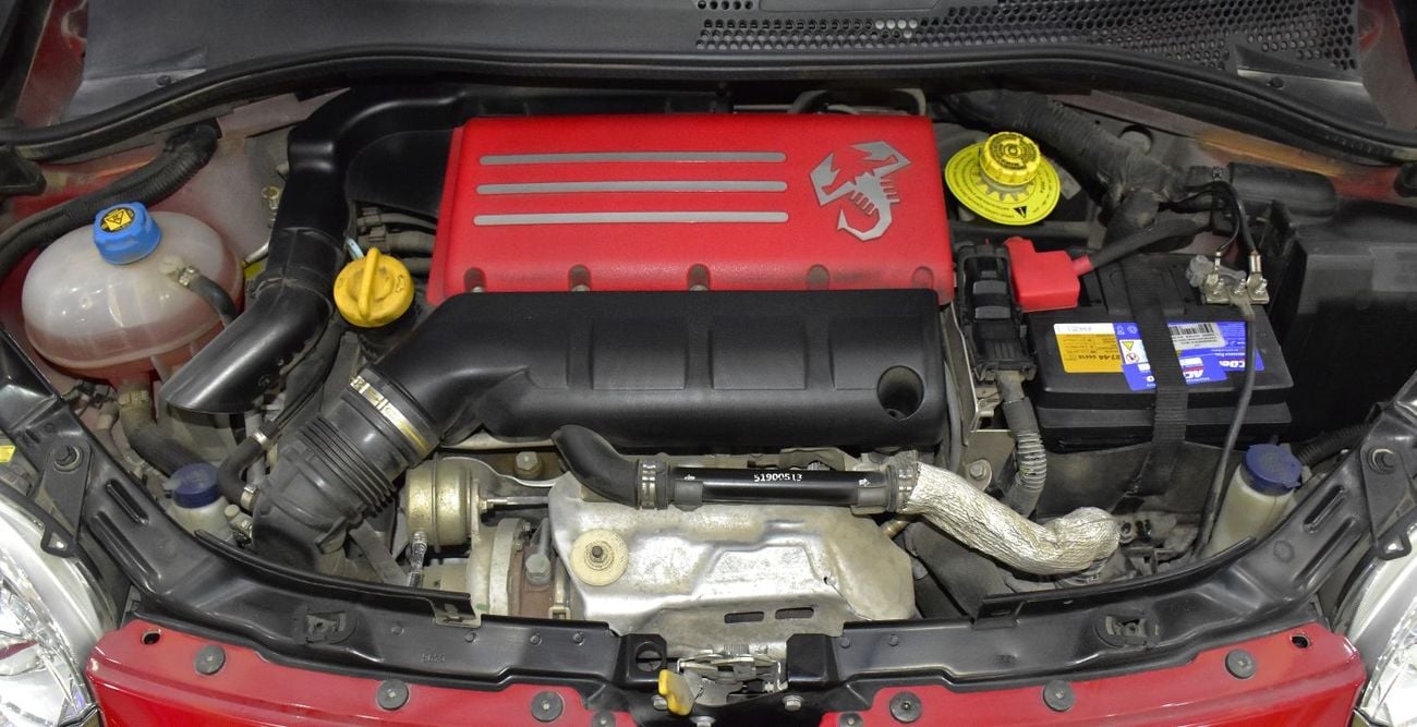 Abarth 695 EXCELLENT DEAL for our Abarth 695 Turismo Cabrio ( 2023 Model ) in Red Color GCC Specs