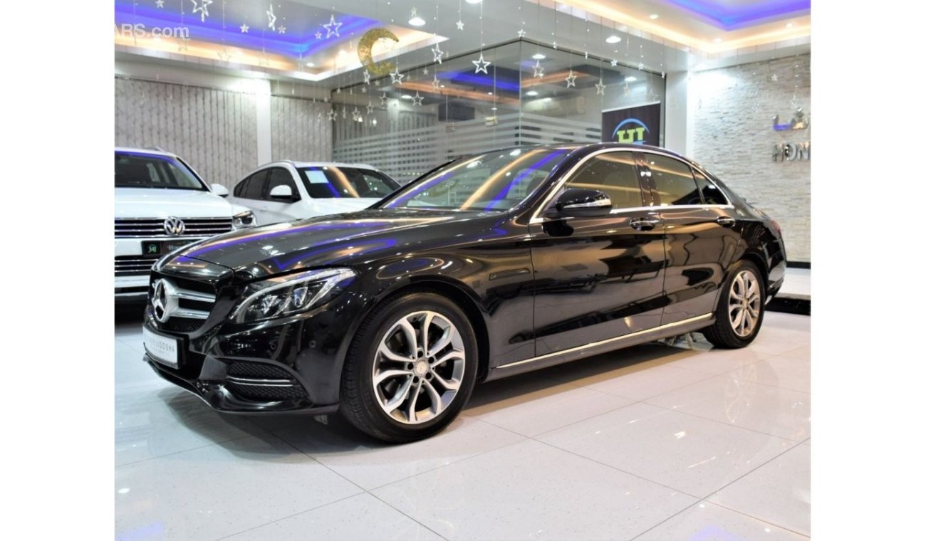 مرسيدس بنز C200 EXCELLENT DEAL for our Mercedes Benz C200 ( 2015 Model! ) in Black Color! GCC Specs