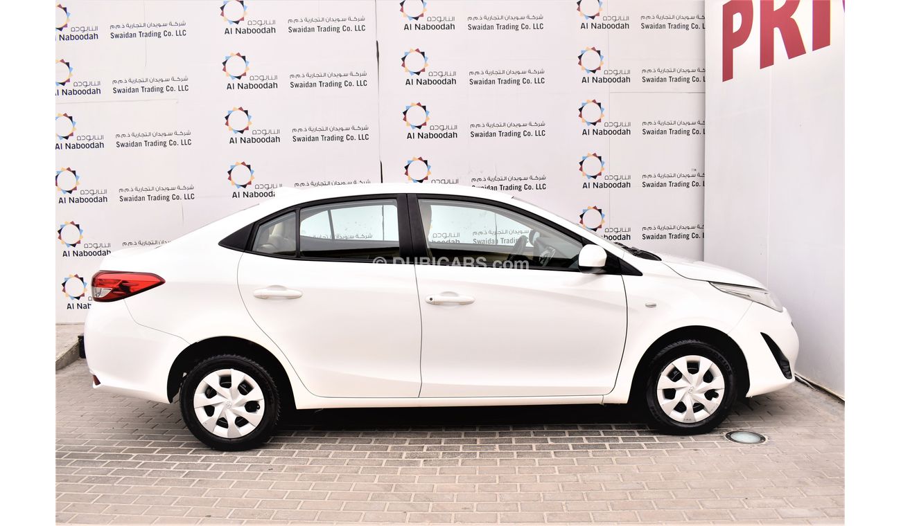 Toyota Yaris AED 800 PM I 1.5L SE 2019 GCC DEALER WARRANTY