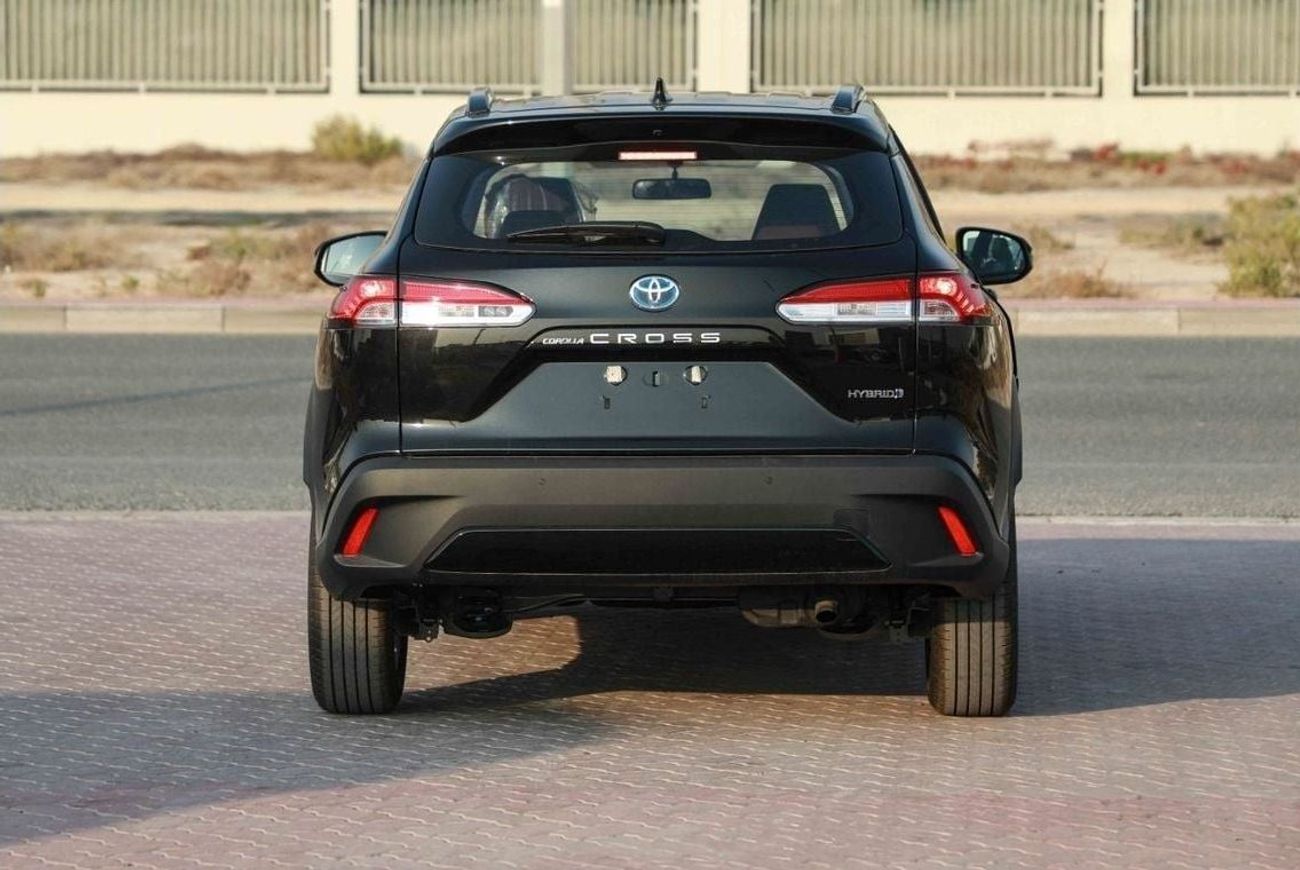 تويوتا كورولا كروس 2024 TOYOTA COROLLA CROSS 1.8 Hybrid MID - BLACK inside RED | Export Only