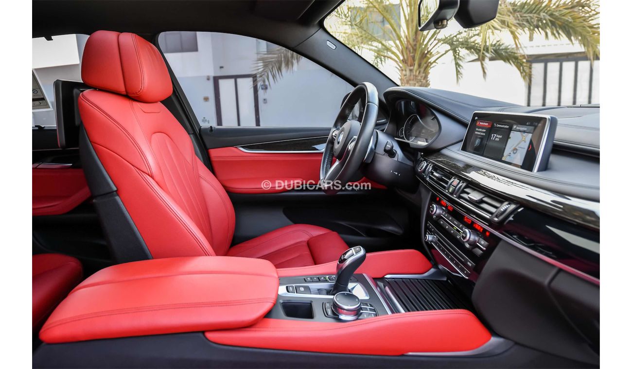 BMW X6 Rear Entertainment, Head Up Display, 360 Camera - Warranty and Service Contract- AED 4,289
