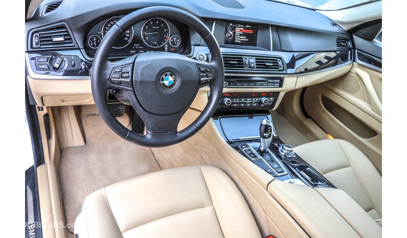 BMW 520i Executive 2016 AED 1,840 P.M with 0 % down payment