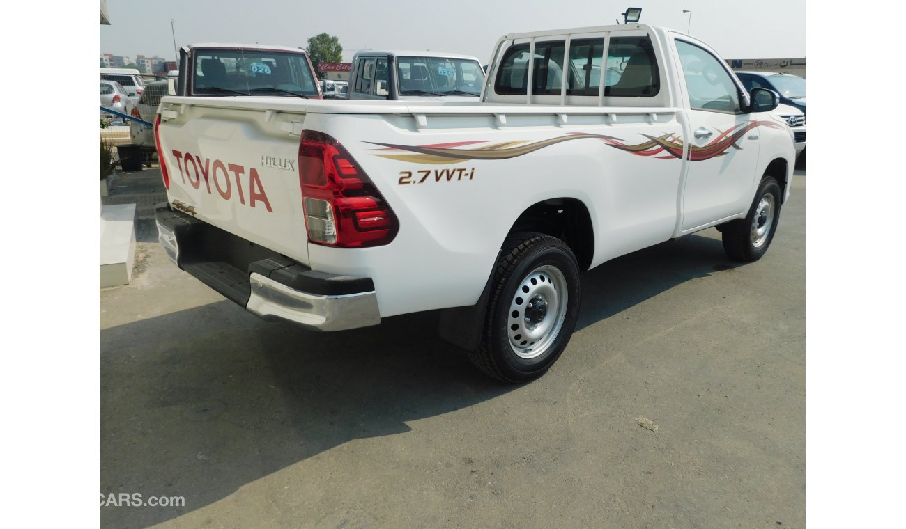 Toyota Hilux Single Cab Pickup 2.7L Petrol 4wd Pwr M/T