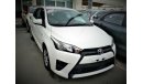 Toyota Yaris 2015 WHITE GCC NO PAIN NO ACCIDENT PERFECT