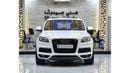 Audi Q7 EXCELLENT DEAL for our Audi Q7 S-Line 4.2L QUATTRO ( 2010 Model ) in White Color GCC Specs