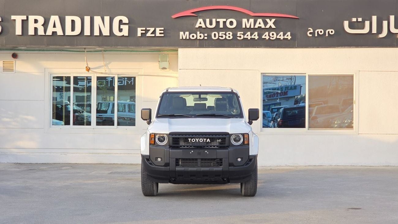 تويوتا برادو Toyota Prado TOYOTA PRADO PETROL 2.4T URBAN - E BASIC - 2025 MODEL - WHITE INSIDE BLACK