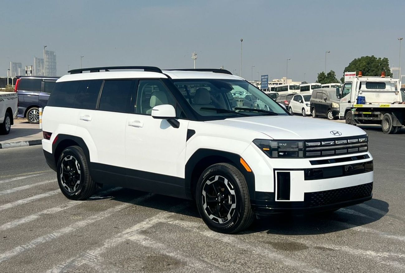 هيونداي سانتا في 2025 Hyundai Santa Fe New Shape 2.5L V4 - SEL Premium - Leather seat - Auto Trunk - 7 Seater - 12000