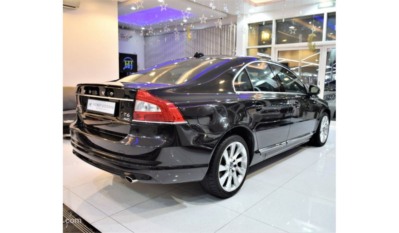 Volvo S80 AED 1,116 Per Month / 0% D.P | Volvo S80 T6 AWD 2015 Model!! in Black Color! GCC Specs