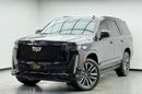 Cadillac Escalade Sport 6.2L 4WD 2022 Cadillac Escalade Sport, 2027 Cadillac Warranty + Service Pack, Pilot Seats, 7 S
