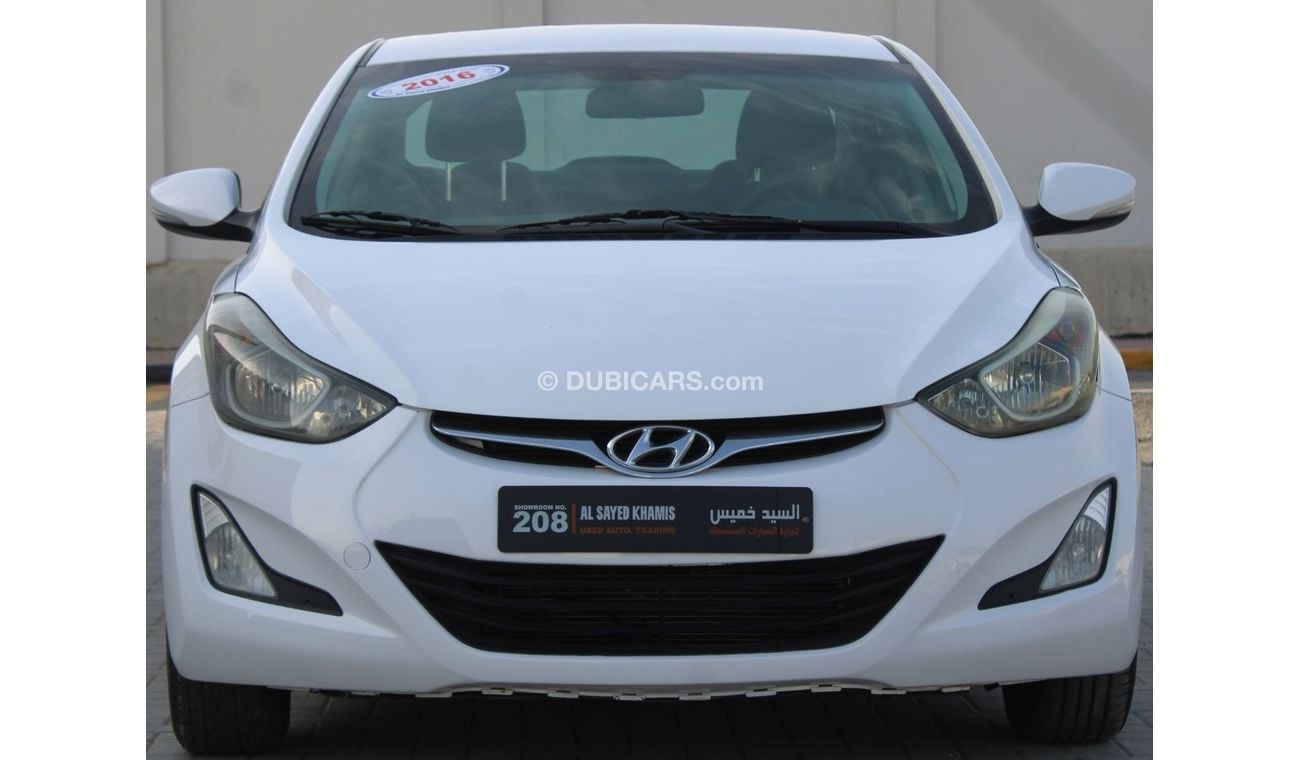 هيونداي إلانترا GL هيونداي إلنترا 2016 خليجي بحالة ممتازة بدون حوادث